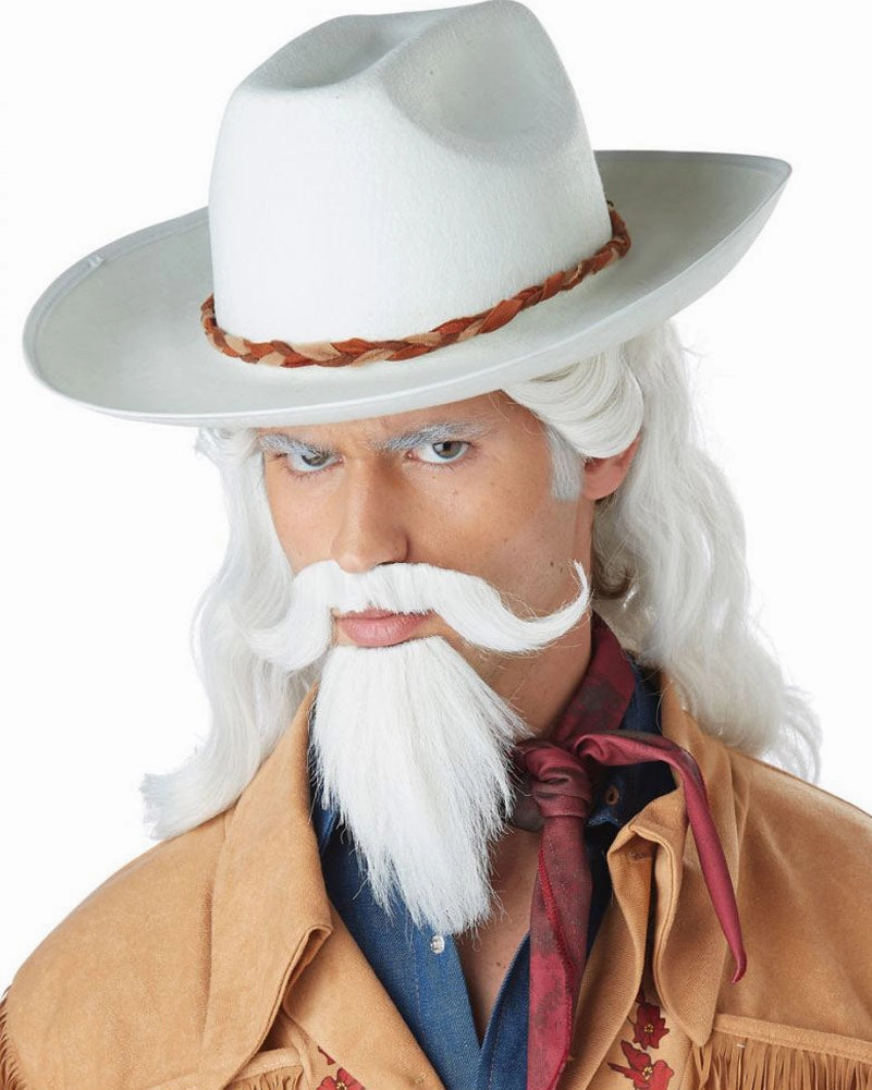 Buffalo Bill Long White Wig