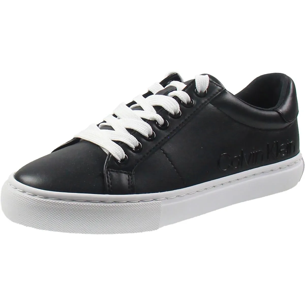 Camzy Womens Faux Leather Lace-Up Running & Training Shoes