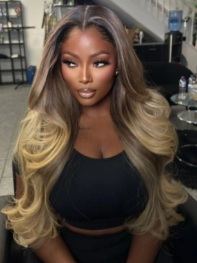 Chinalacewig Custom Wig HD full lace wig 30 inches Light Ash Blonde Color Human Virgin Hair C02