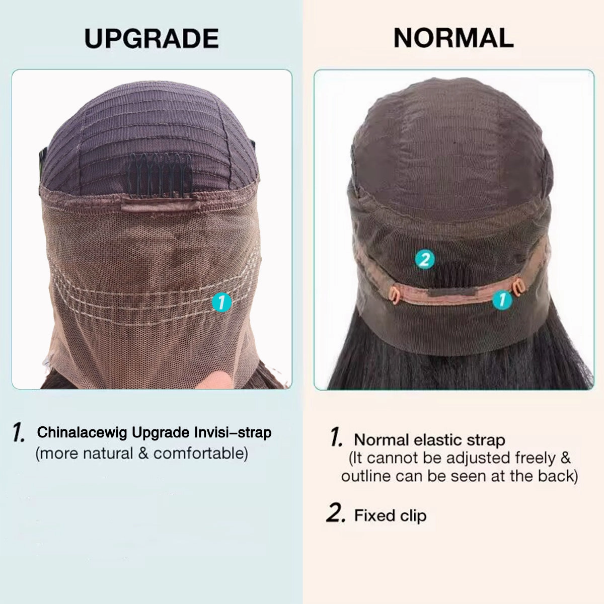 Chinalacewig Short Bob Human Hair Wigs 360 HD Lace Frontal Wig With Bangs CF092