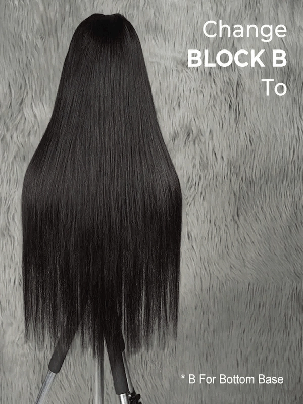 Chinalacewig Silk Bob Block Wig With Optional HD Frontal Lace  Replaceable Tops Renew Wig With Less Cost BR02