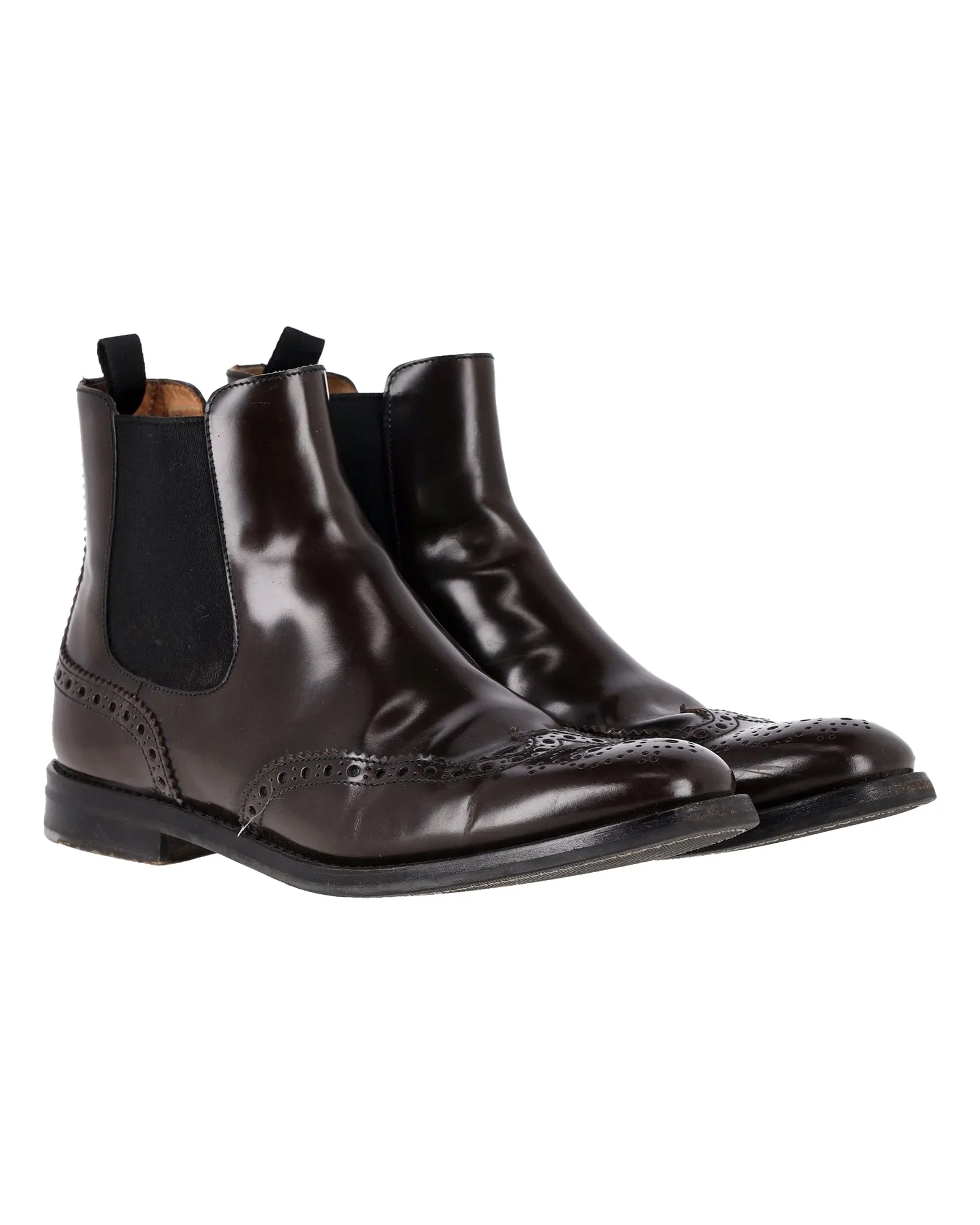 Church's Ketsby Polished Chelsea Boots in Brown Leather