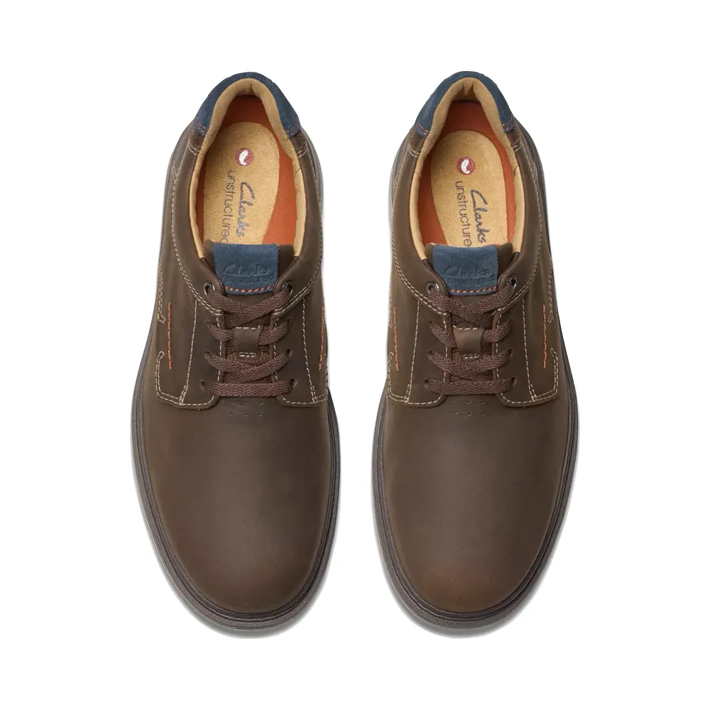 Clarks Men's Un Briley Leather Lace Shoe in Brown Nubuck