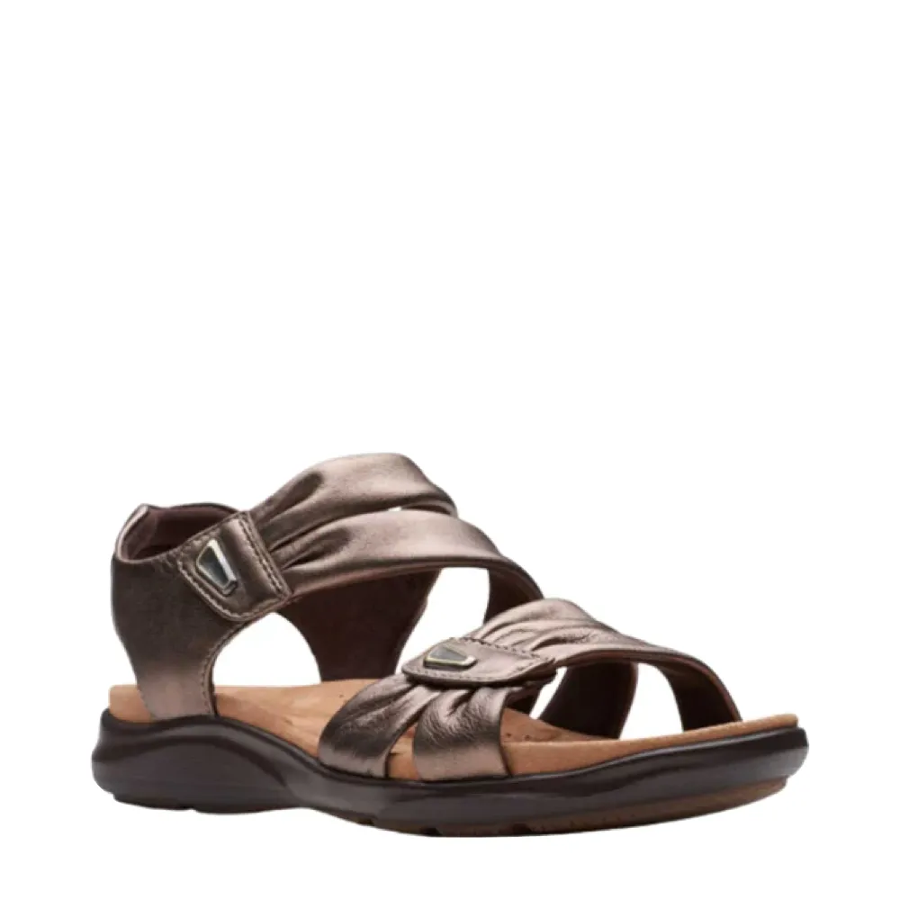 Clarks Women's Kitly Ave Sandal in Bronze
