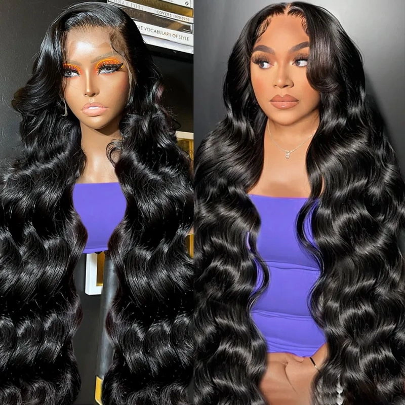 CLEARANCE 360 Lace Invisible Strap 250% Human Hair Lace Wig Body Wave