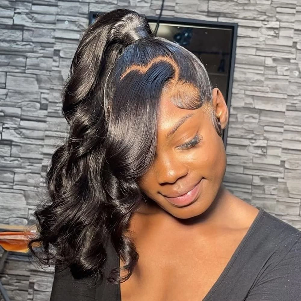 CLEARANCE 360 Lace Invisible Strap 250% Human Hair Lace Wig Body Wave
