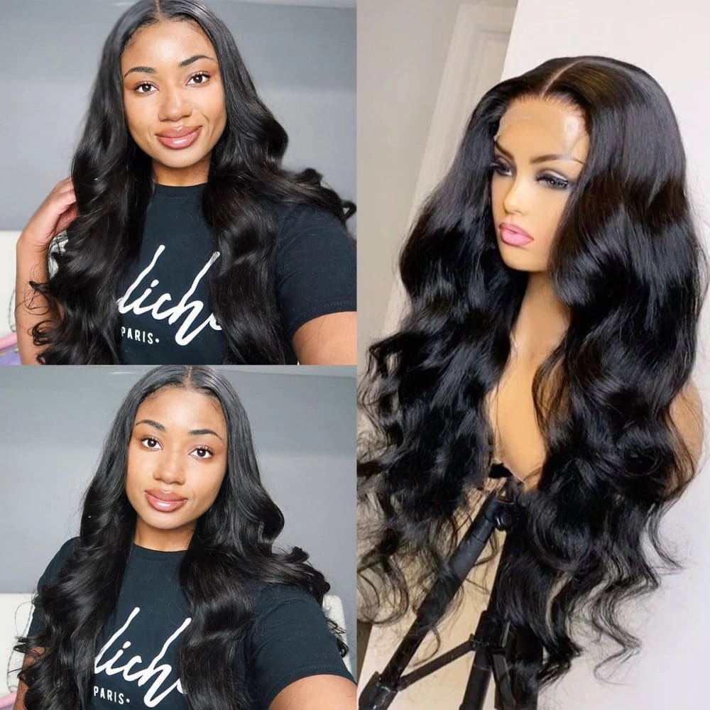 CLEARANCE 4X4/13x4 Transparent Lace Wig 250% Human Hair Wig Body Wave