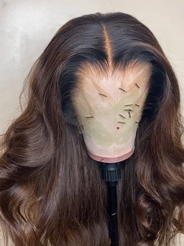CLEARANCE Deja | Mocha Brown Pre-Plucked Human Hair Lace Front Wig