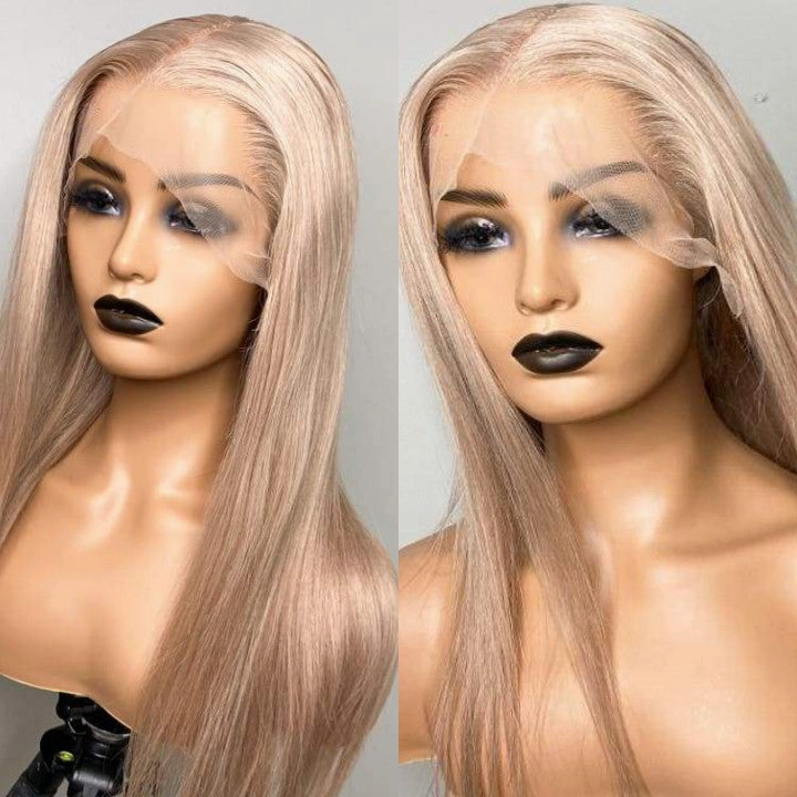 CLEARANCE Samantha | Ash Blonde 13x6 Preplucked Human Hair Lace Front Wig