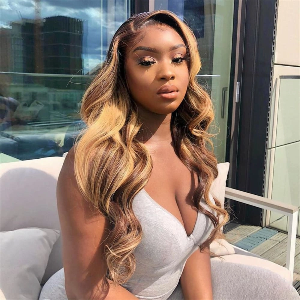 CLEARANCE Trinity | Highlight Blonde Preplucked Virgin Human Hair Lace Wig Body Wave