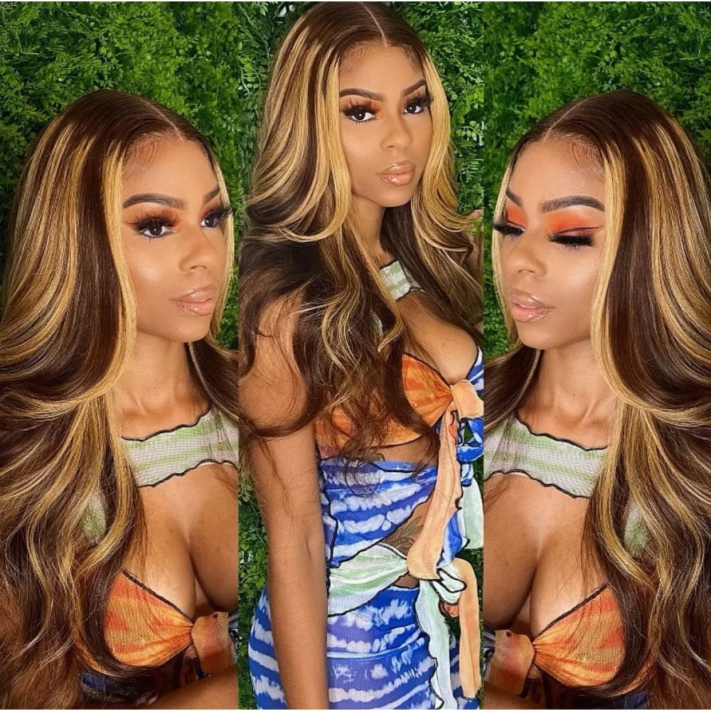 CLEARANCE Trinity | Highlight Blonde Preplucked Virgin Human Hair Lace Wig Body Wave