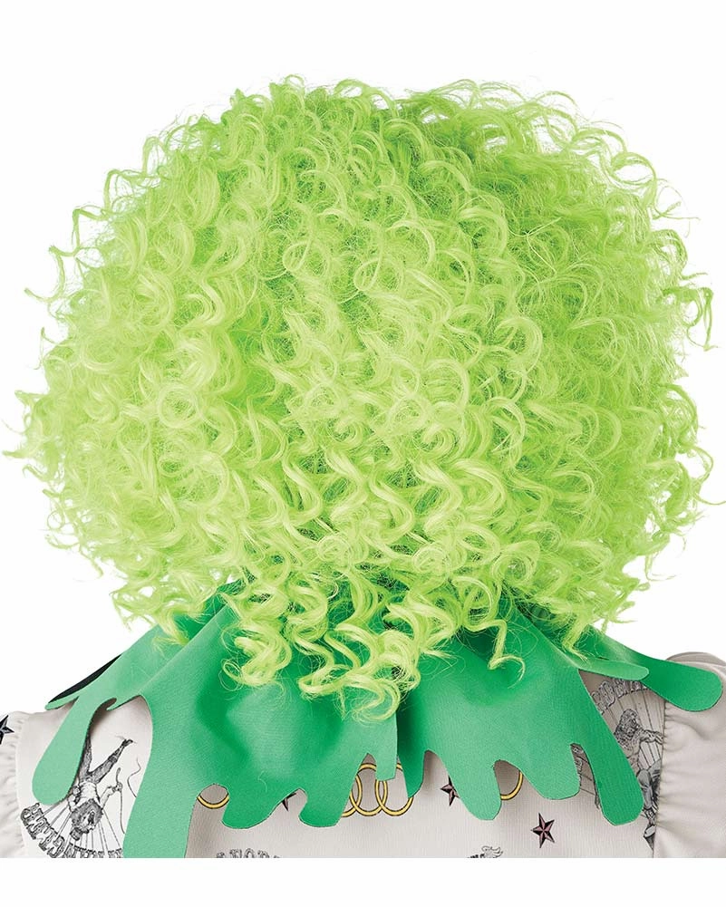 Corkscrew Clown Curly Green Wig