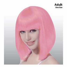 Crazy Horse Style Baby Pink Bob Wig