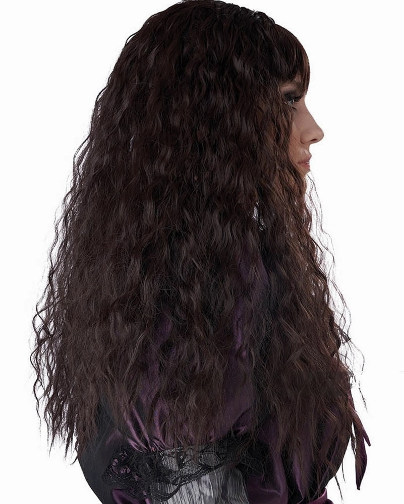 Creepy Doll Long Brown Wig