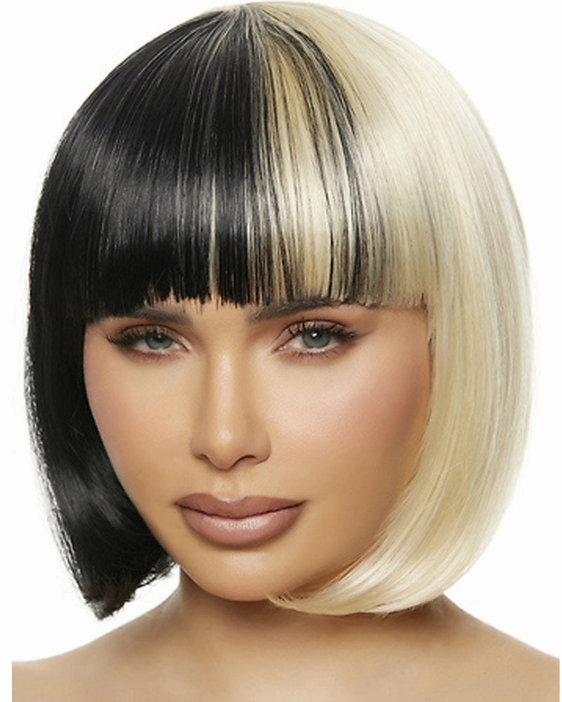 Cruel World Black and Blonde Bob Wig