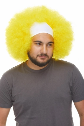 Curly Bald Clown <br>Synthetic Wig