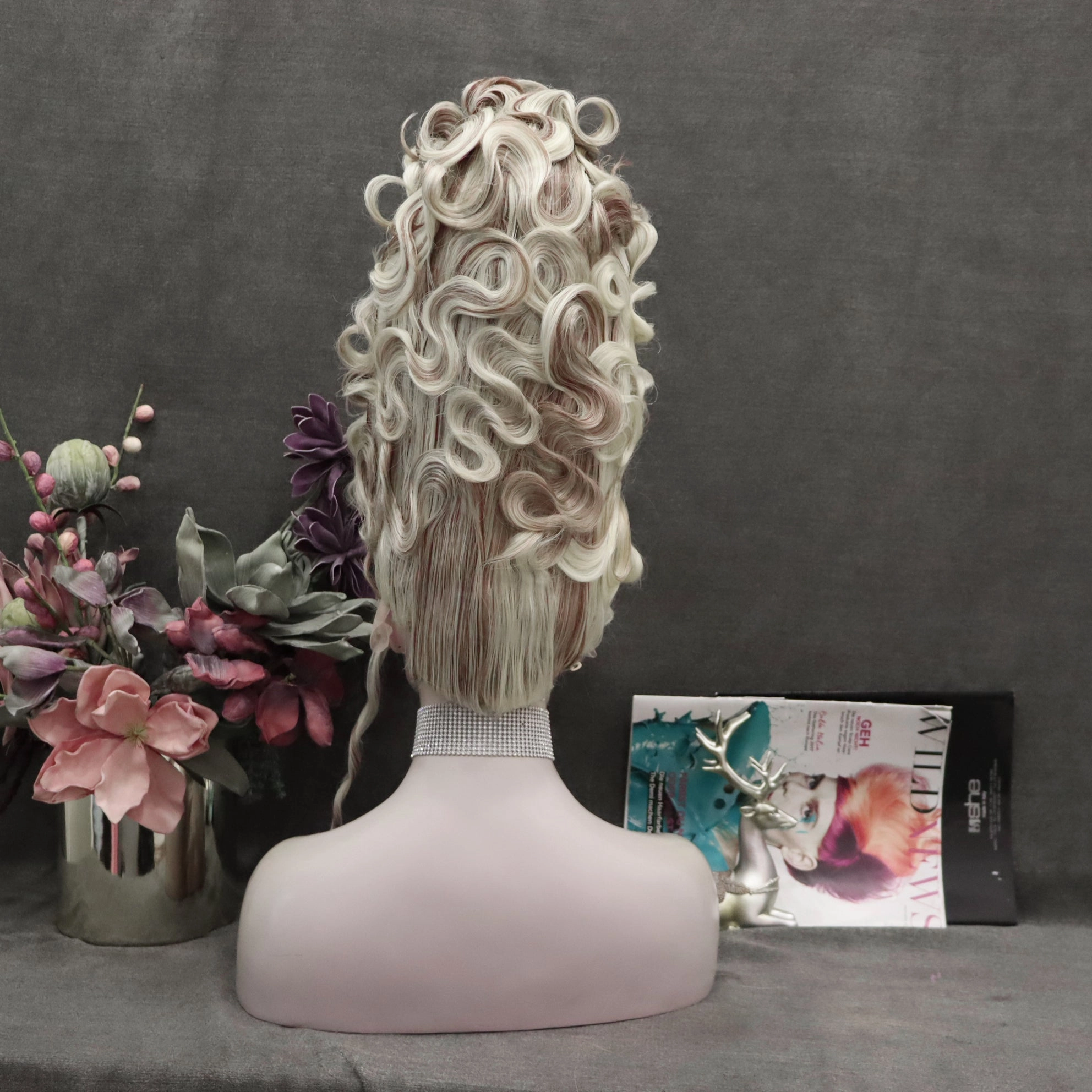 Custom Blonde Bombshells Highlights Lace Front Drag Queen Styled Wig