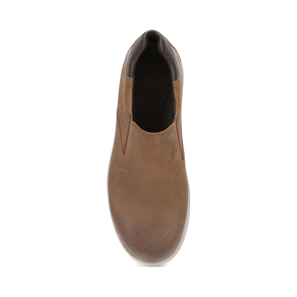 Dansko Men's Trent Suede Slip On Shoe in Brown