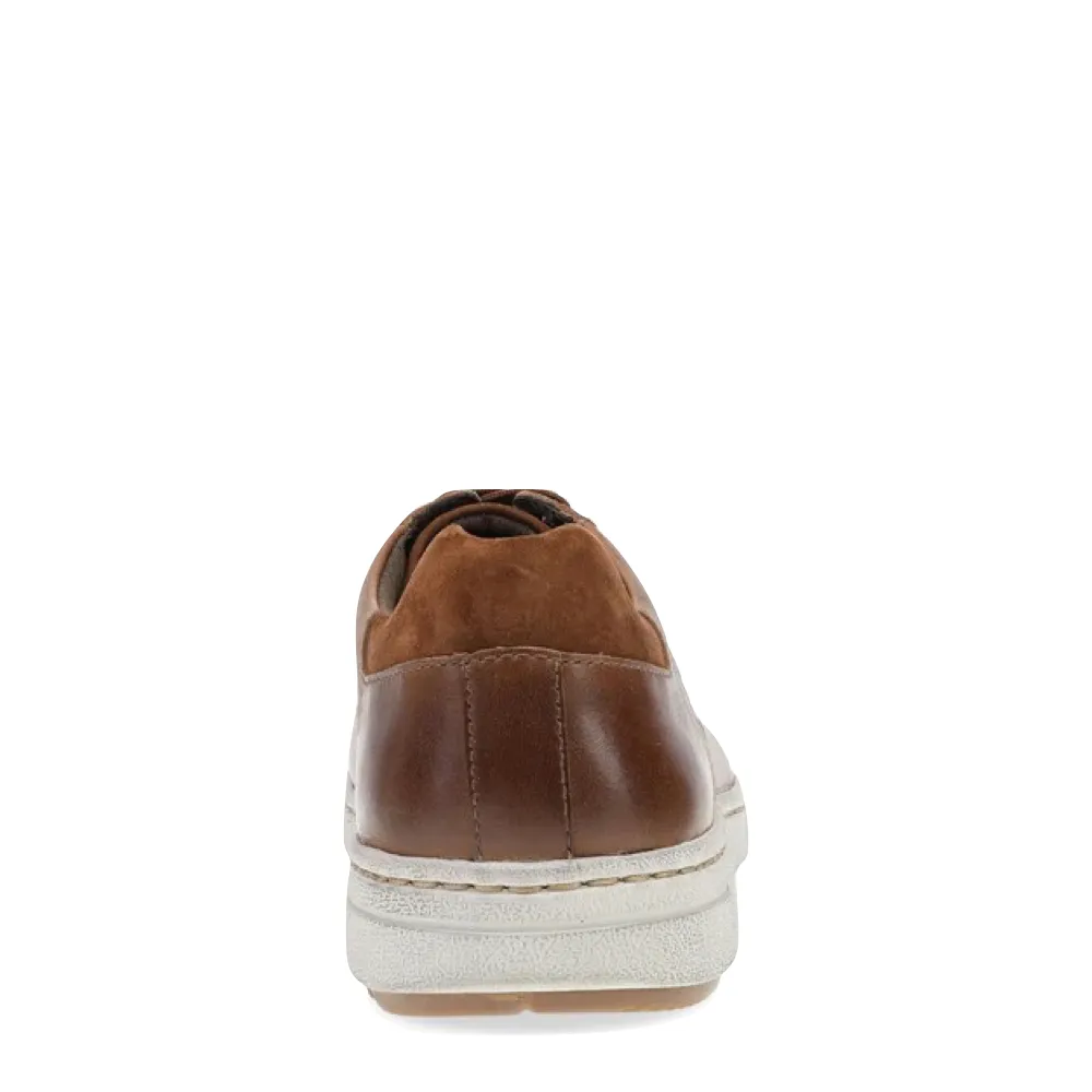 Dansko Men's Trevor Leather Tie Sneaker in Tan