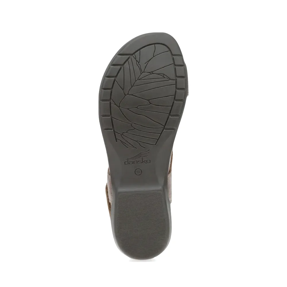 Dansko Women's Reece Thong Sandal in Bronze Metallic