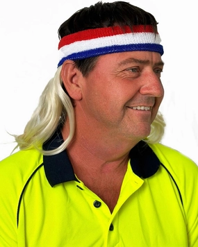 Dazza The Larrikin Blonde Magic Mullet Headband