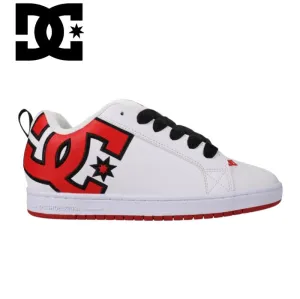 D.C. Court Graffik White & Red Cupsole White