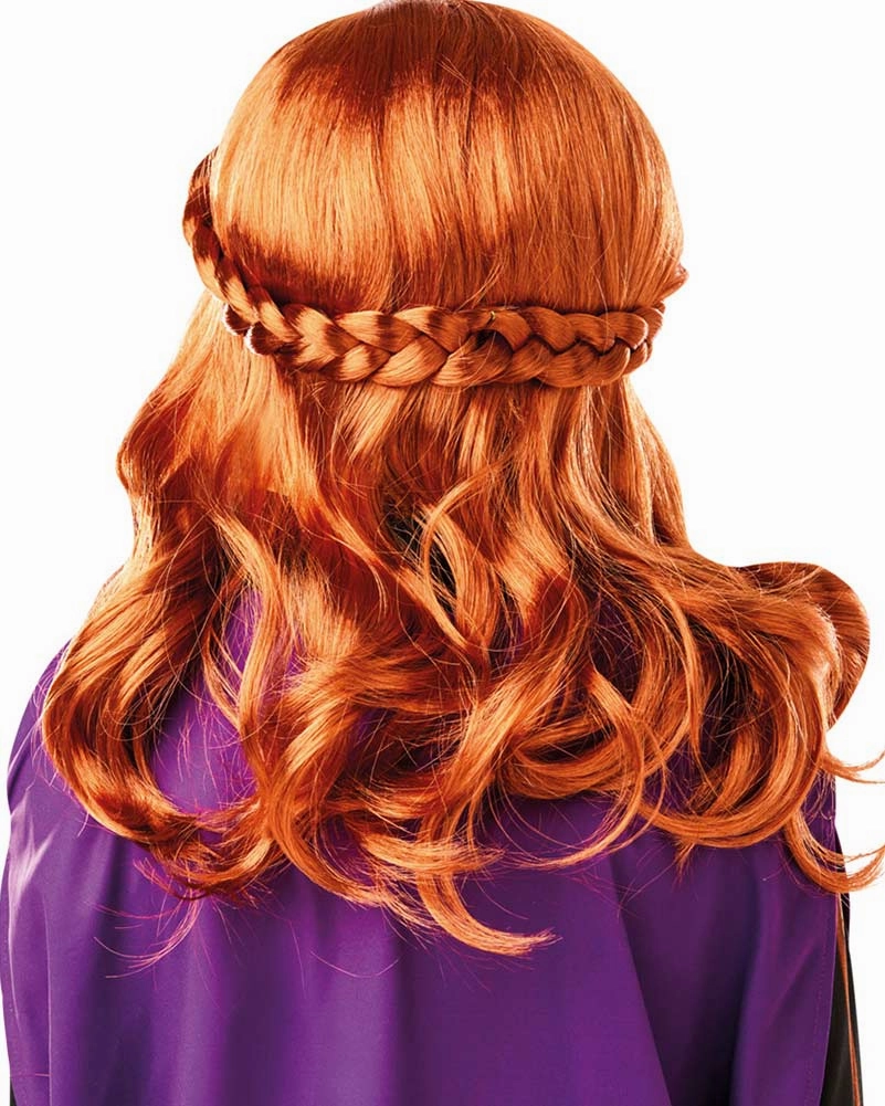 Disney Frozen 2 Anna Long Auburn Kids Wig