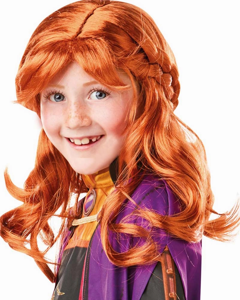 Disney Frozen 2 Anna Long Auburn Kids Wig