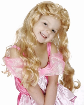 Disney Sleeping Beauty Long Blonde Kids Wig