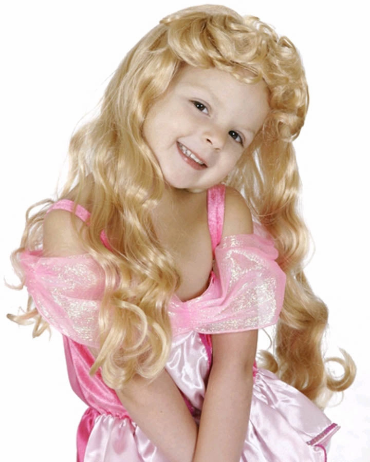 Disney Sleeping Beauty Long Blonde Kids Wig
