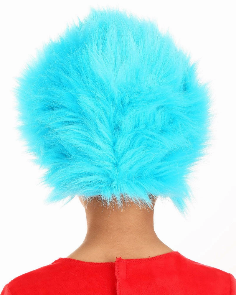 Dr Seuss Thing 1 and 2 Deluxe Plush Blue Kids Wig