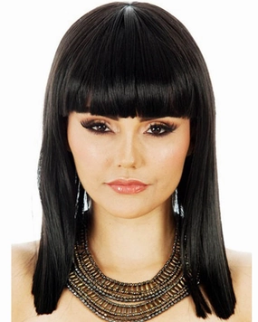 Egyptian Cleopatra Long Black Wig