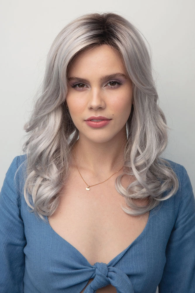 Ensley <br>Synthetic Lace Front with Lace Part Wig