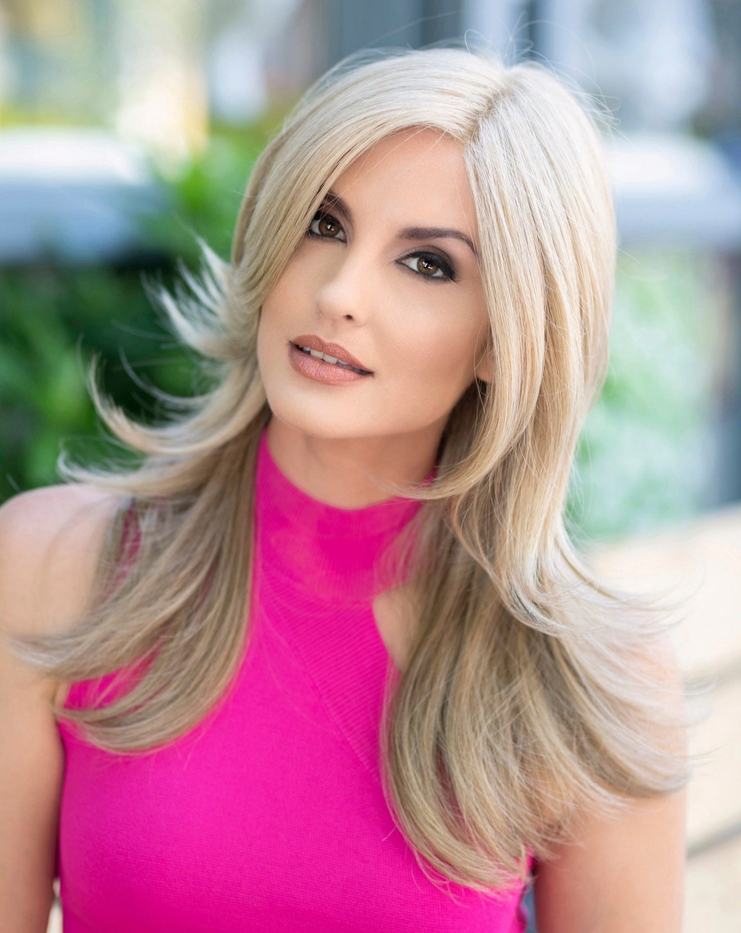 Erica Wig by Envy | Human Hair/Heat Friendly Synthetic Blend Hair | Average Cap