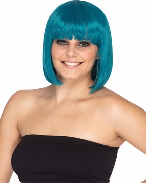 Fashion Deluxe Teal Bob Wig