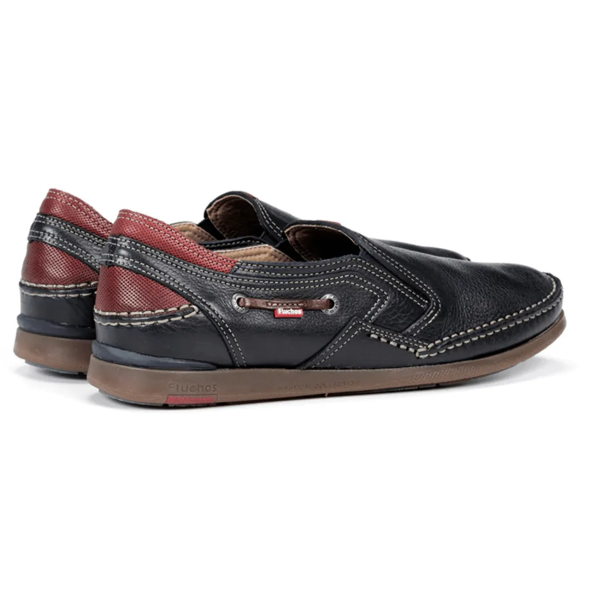 Fluchos Men's Mariner Dark Blue Leather