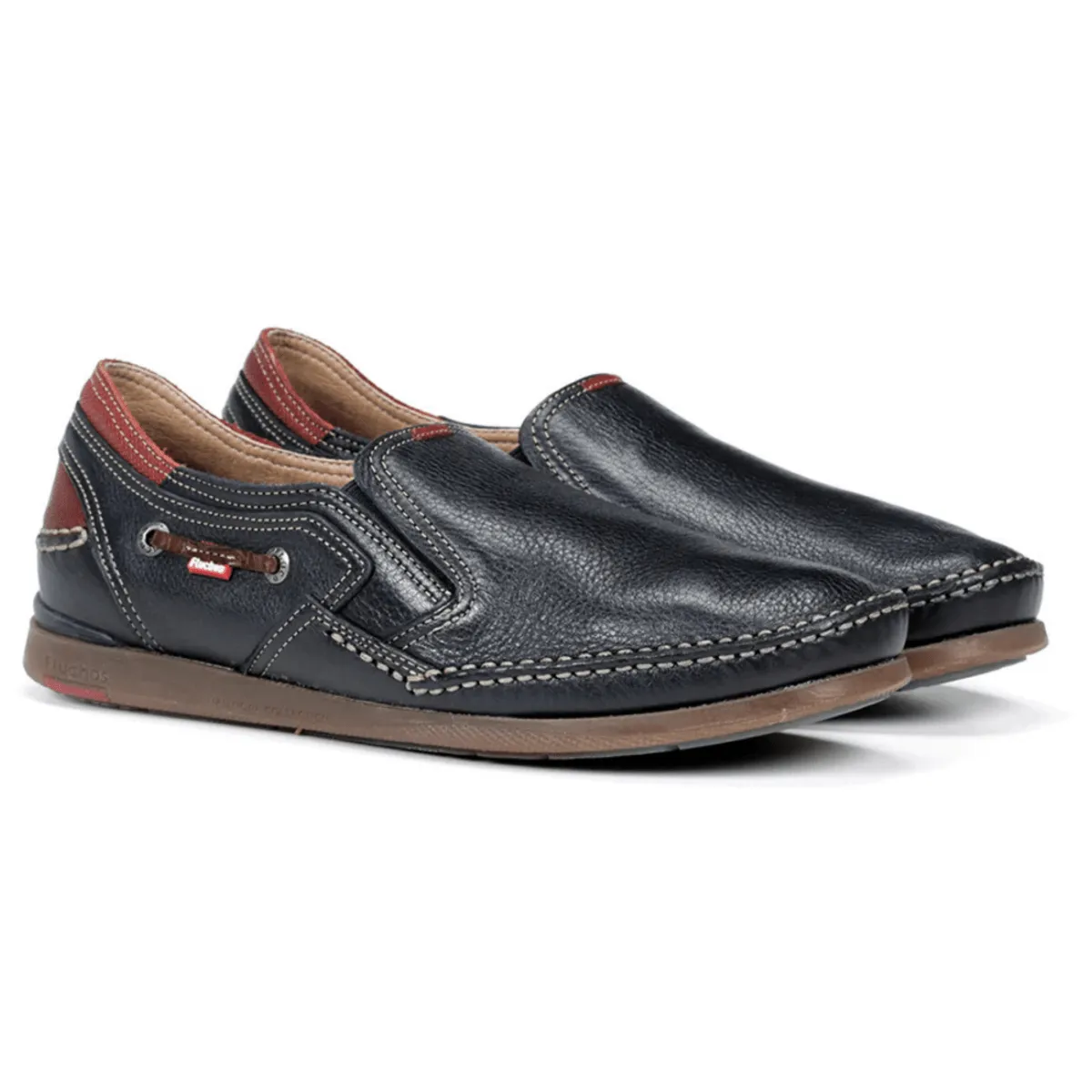 Fluchos Men's Mariner Dark Blue Leather