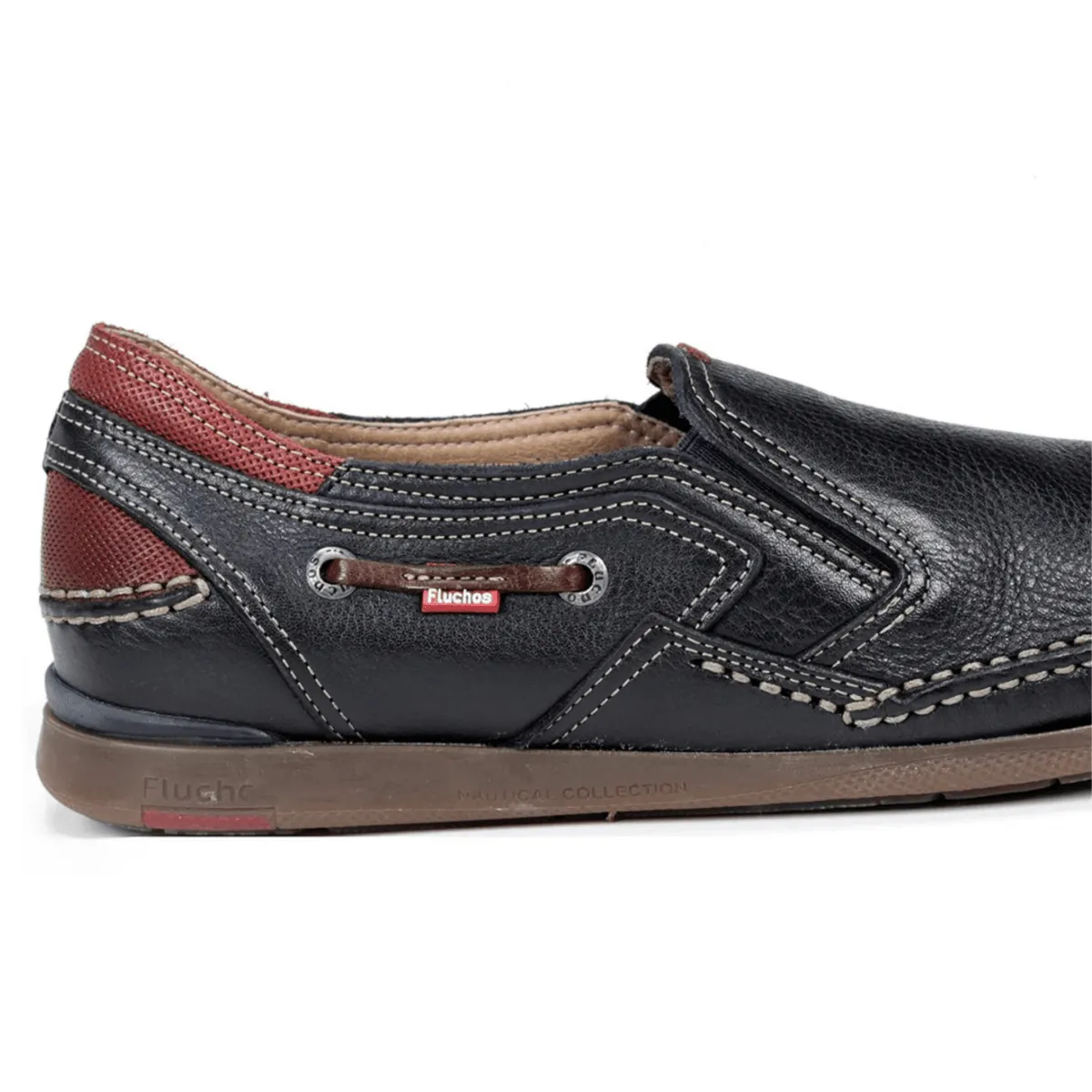 Fluchos Men's Mariner Dark Blue Leather