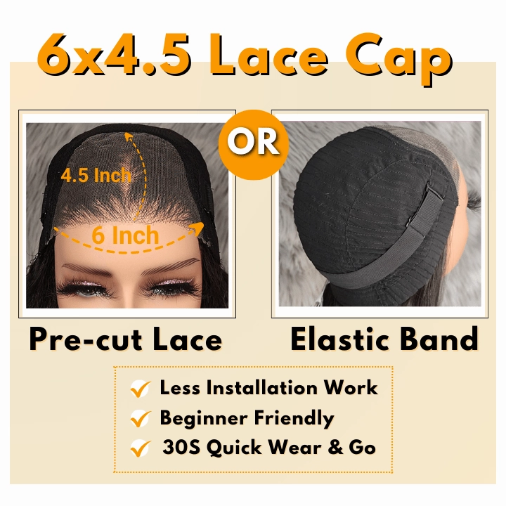Funky Colored Wigs | Glueless 13x4/6x4.5 Money Piece Light Blonde Straight HD Transaparent Pre Cut Lace Human Hair Wigs With Breathable Cap Skunk Stripe Air Wig-Geeta Hair