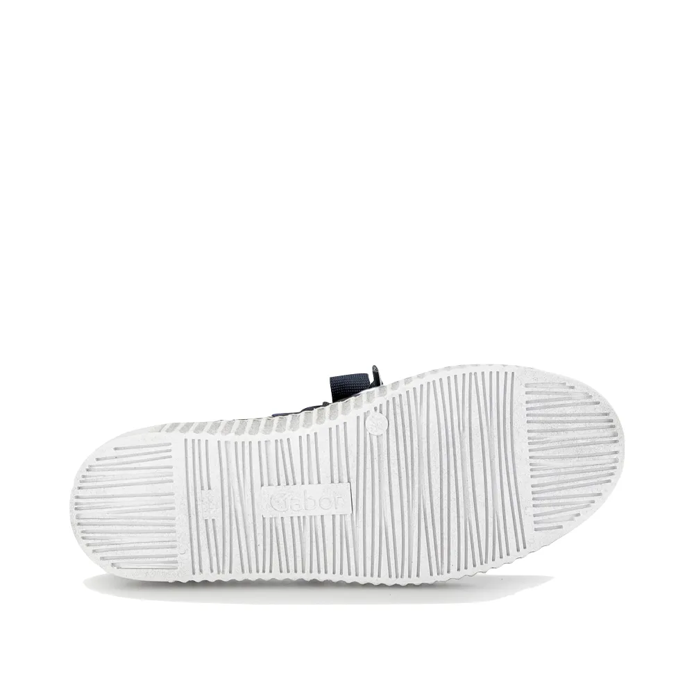 Gabor Women's Bow Sneaker in Marine Navy