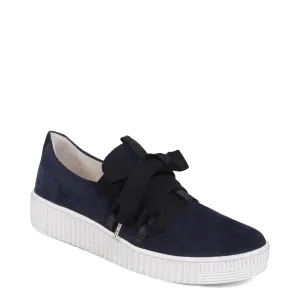 Gabor Women's Bow Sneaker in Marine Navy