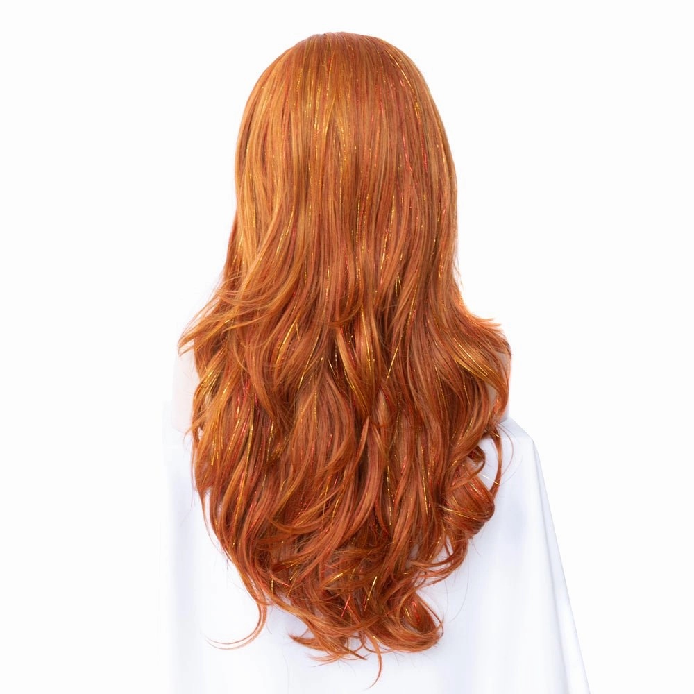Ginger Blonde Synthetic Lace Front Wig With Tinsel Hair