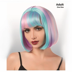 Gradient Pink & Blue Bob Wig
