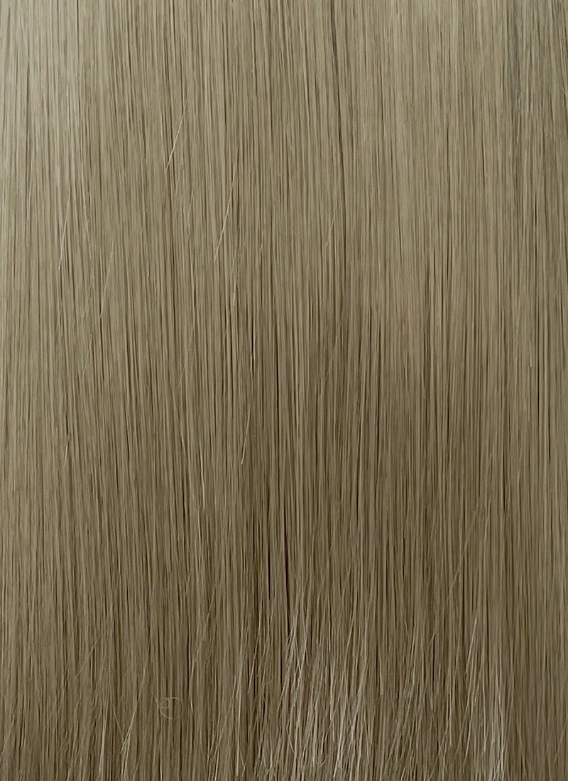 Greenish Grey Straight Lace Front Kanekalon Synthetic Hair Wig LF3346