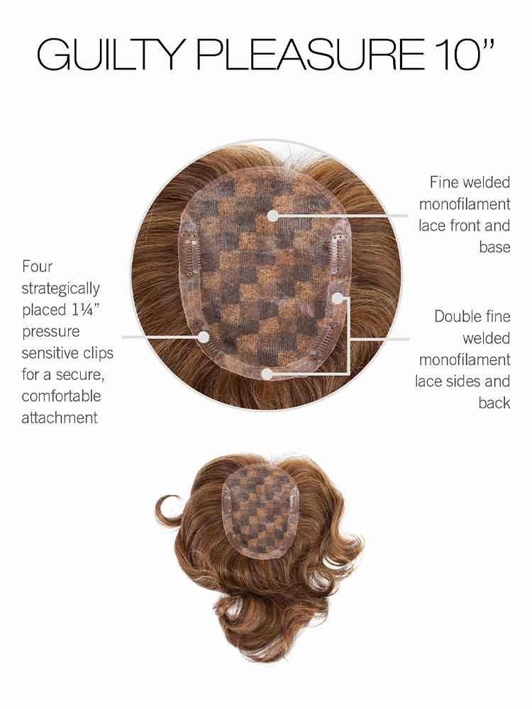 Guilty Pleasure 10 Human Hair Top Piece - Raquel Welch