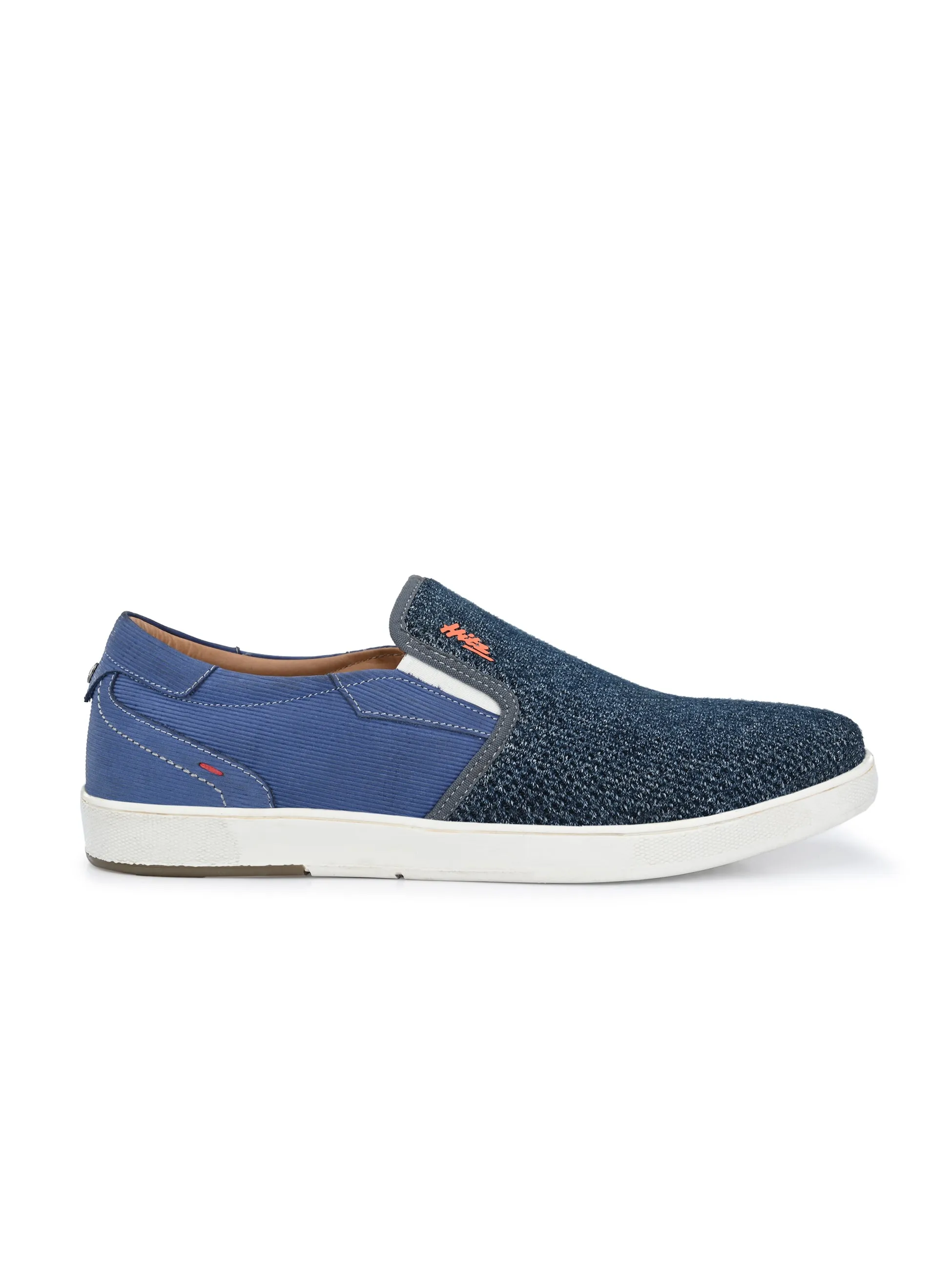 Hitz Men's Blue Slip-on Casual Sneaker shoes