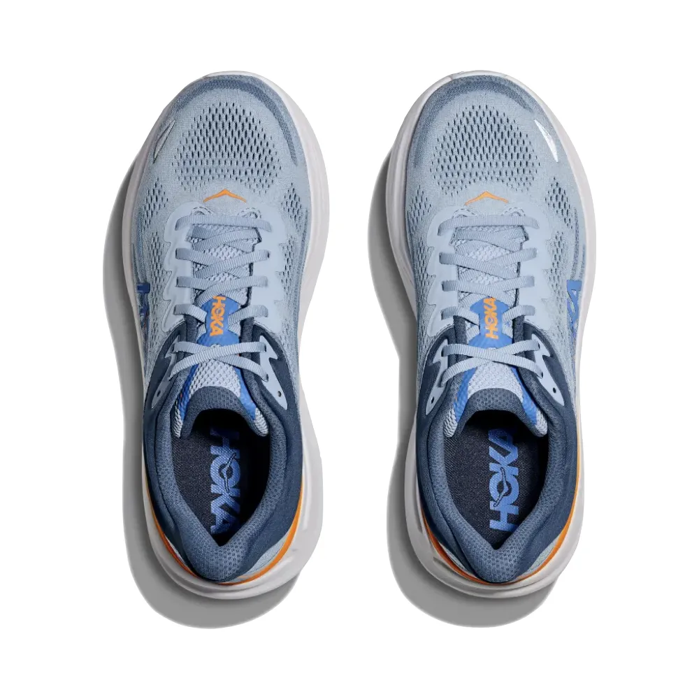 Hoka Men's Bondi 9 Sneaker in Drizzle/Downpour