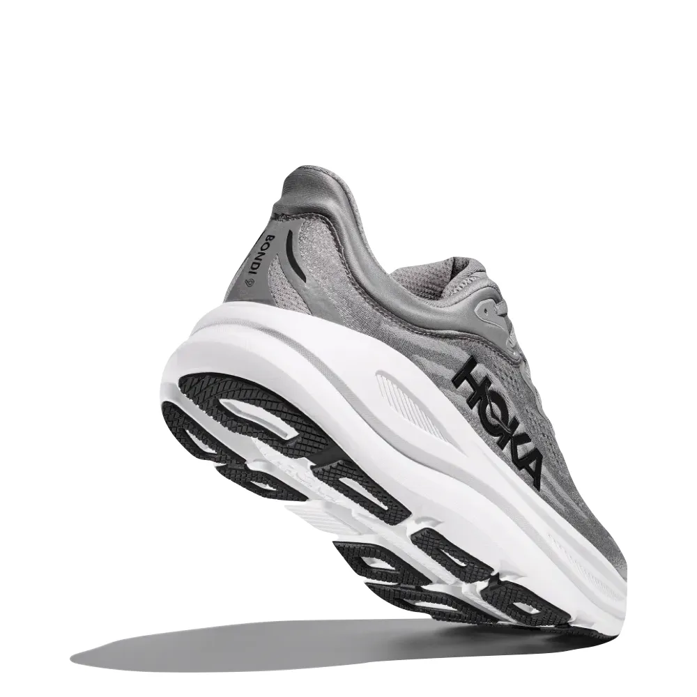 Hoka Men's Bondi 9 Sneaker in Galactic Grey/Stellar Grey