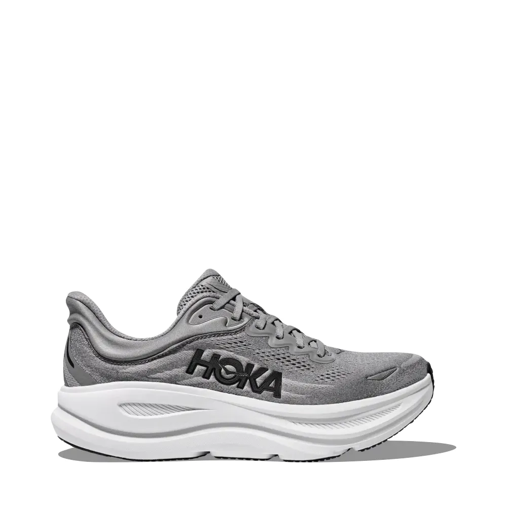 Hoka Men's Bondi 9 Sneaker in Galactic Grey/Stellar Grey