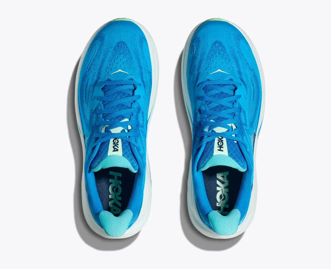 Hoka Men's Clifton 10 Sneaker in Hoka Blue/Skyward Blue